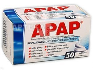 Apap 500 mg 50 tabletek powlekanych