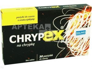 Chrypex pastylki na chrypę smak cytrynowy 30 kaps