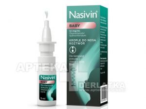 Nasivin Baby, 0,1 mg/ml, krople do nosa, 5 ml Przeziębienie
