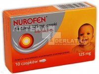 Nurofen dla dzieci 125 mg 10 czopków doodbytniczych