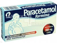 Paracetamol 50 mg x 10 czopków Farmina