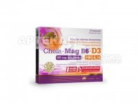 Olimp Chela-Mag B6 + witamina D3 !!!! 30 kapsułek