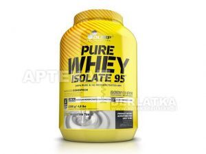 Olimp Pure Whey Isolate 95 2200g (truskawkowy)+ baton Olimp Protein GRATIS