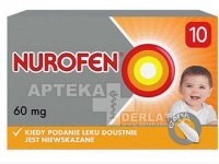 Nurofen dla dzieci 60 mg x 10 czopków doodbytniczych